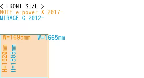 #NOTE e-power X 2017- + MIRAGE G 2012-